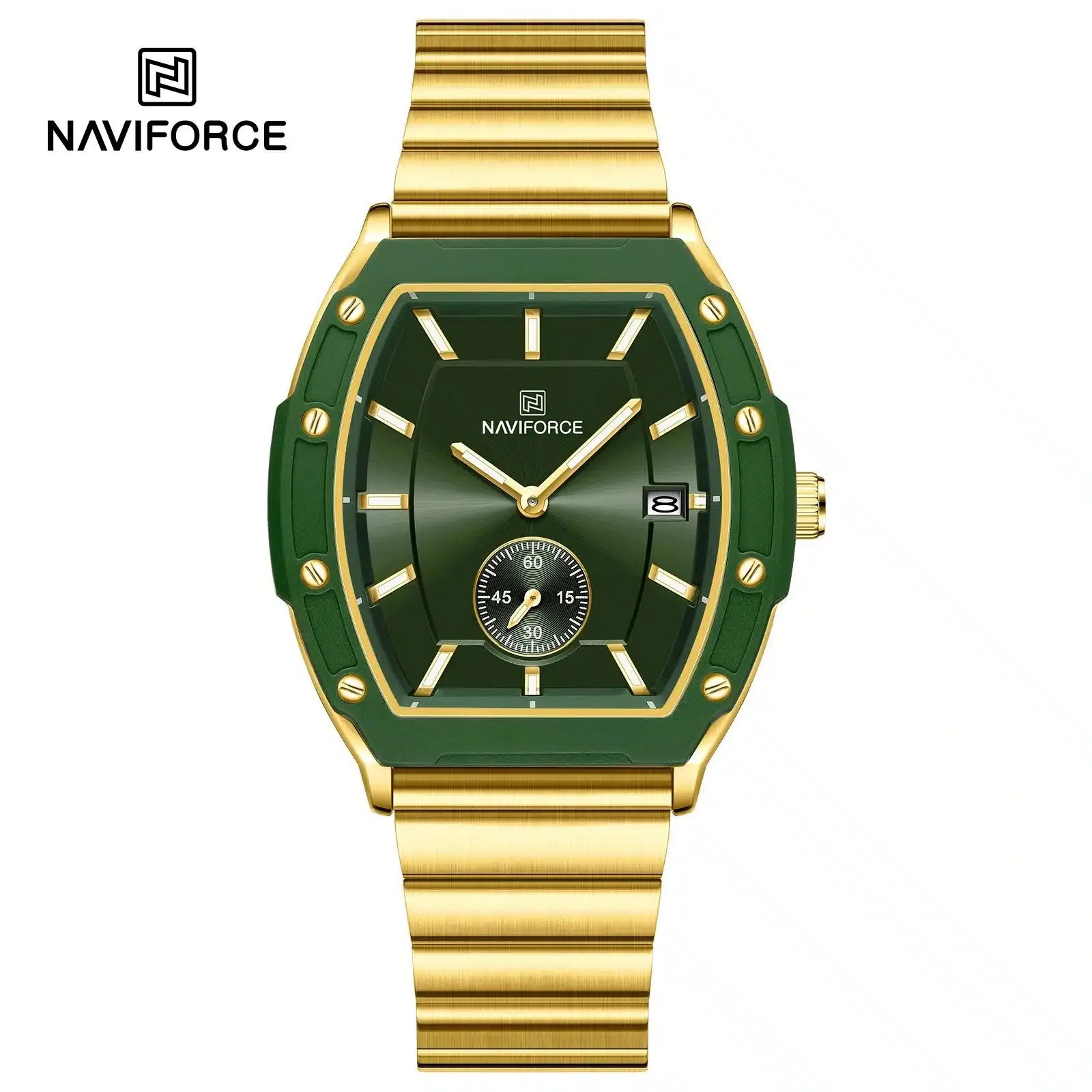 Naviforce 8068 For Women - Gold Green
