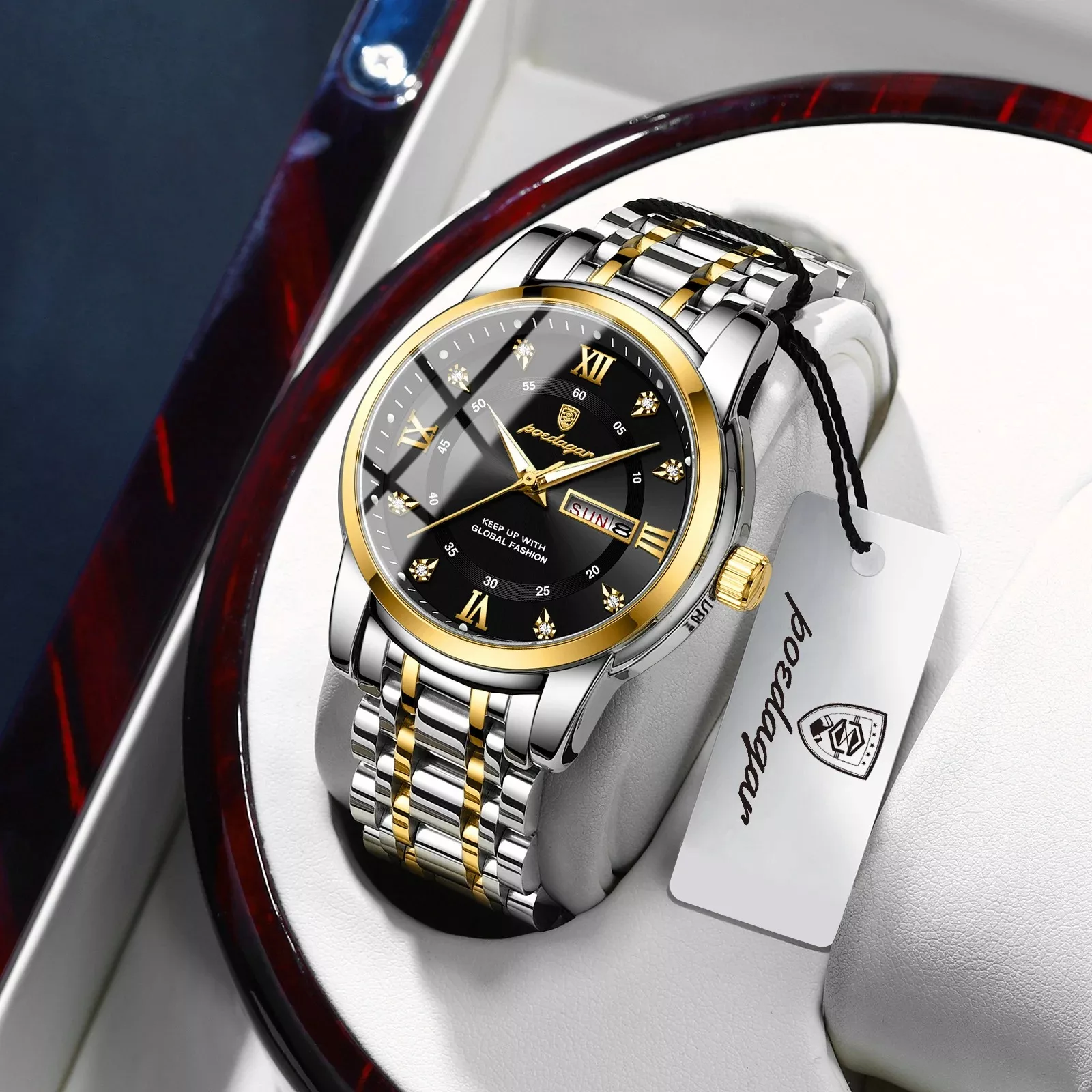 Poedagar 936 For Women - Silver Gold Black