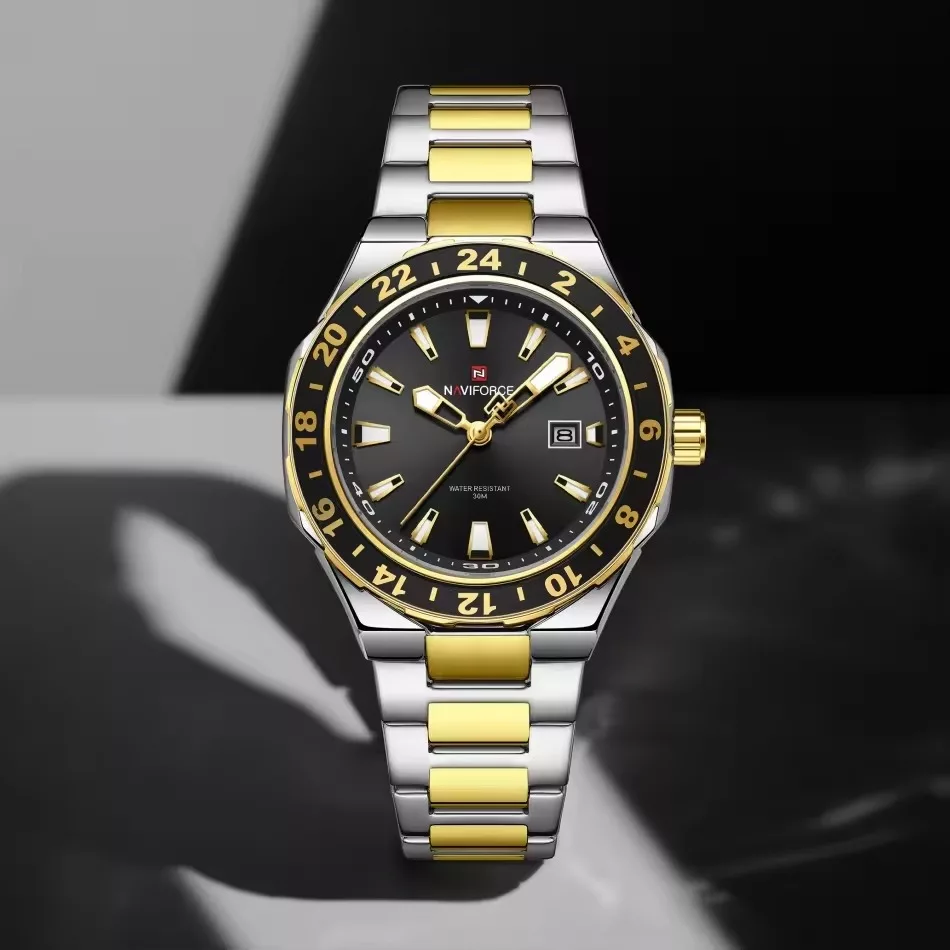 Naviforce 9249 CH - Silver Gold Black