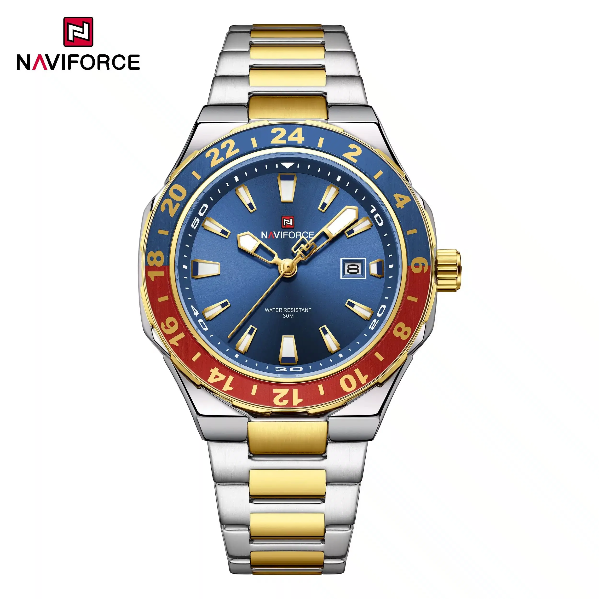 Naviforce 9249 CH - Silver Gold Blue