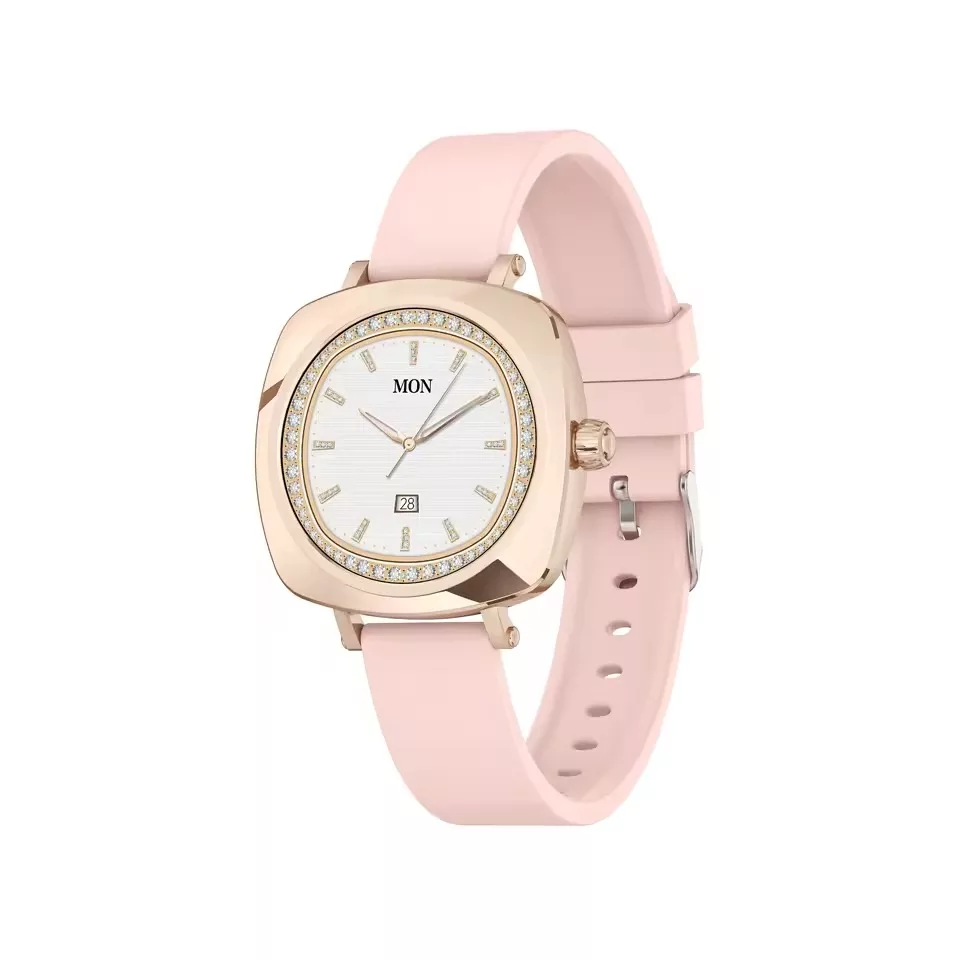 Valdus VL40 Pro AMOLED Calling Ladies Smart Watch - Pink