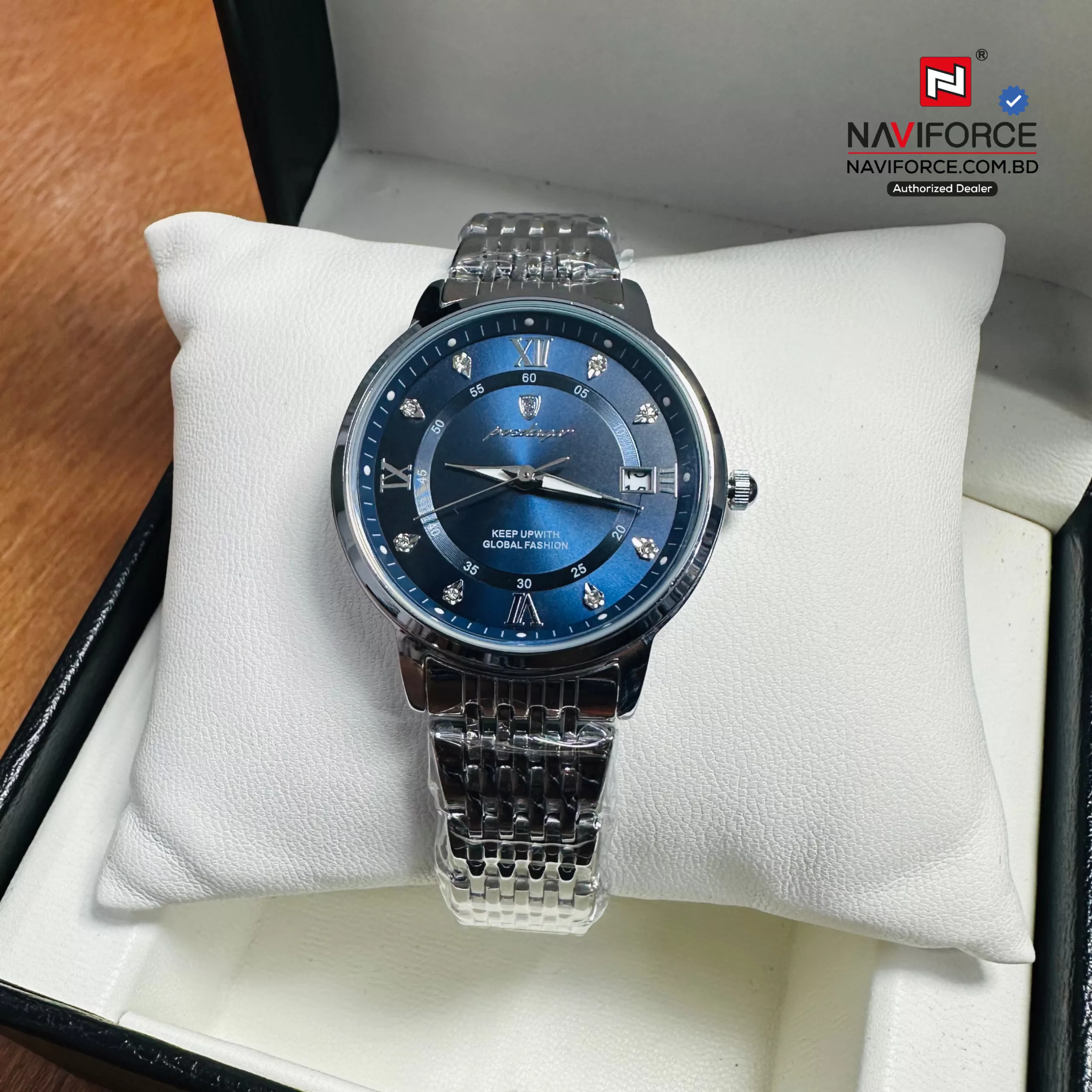 Poedagar 836 CH - Silver Blue For Women