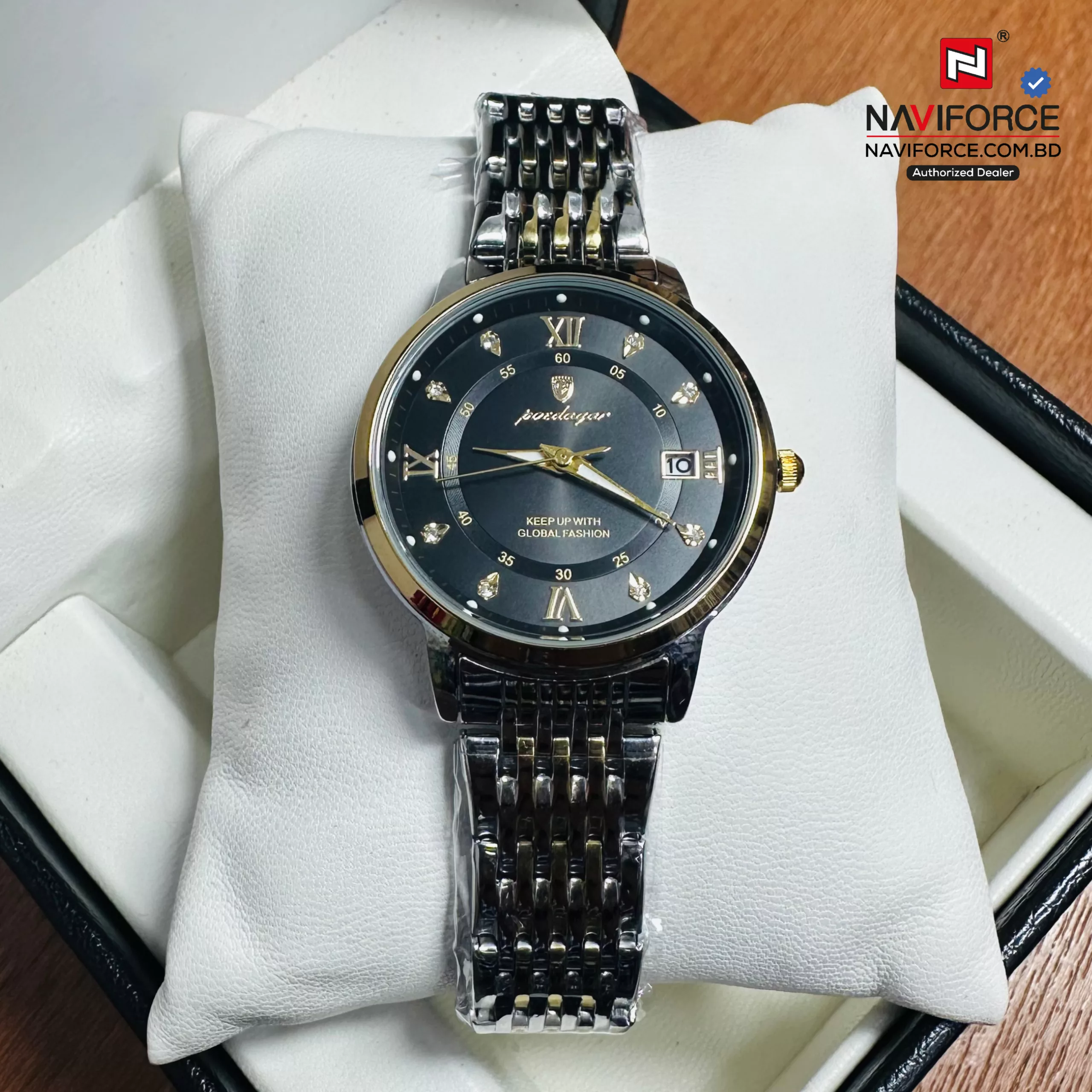 Poedagar 836 CH - Gold Black For Women