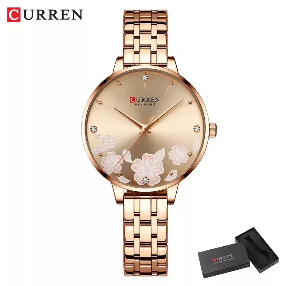 Curren 9068 CH For Women - Rose Gold
