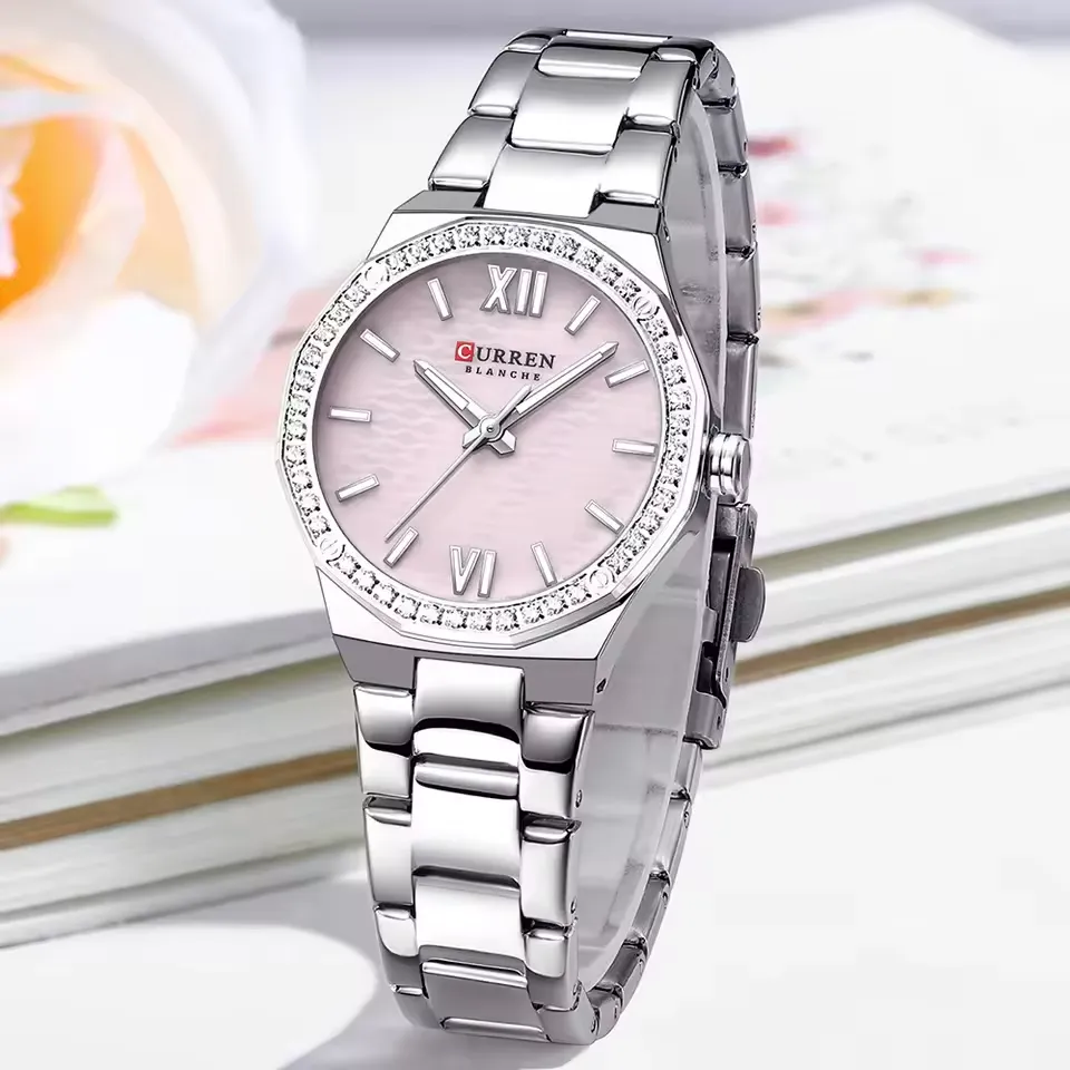 Curren 9103 CH For Women - Sliver