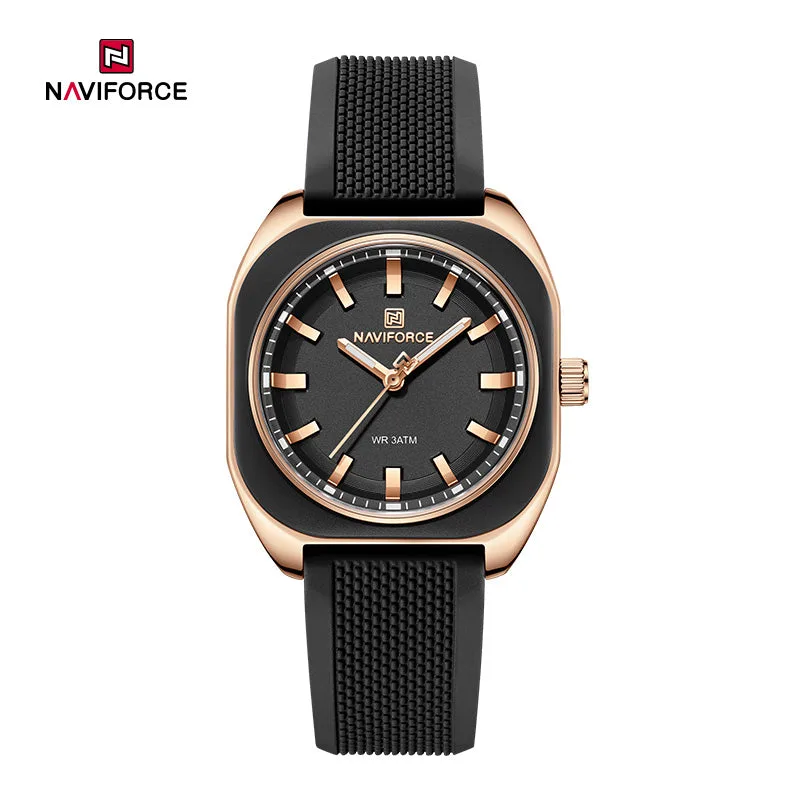 Naviforce 5061 For Women – Rose Gold Black