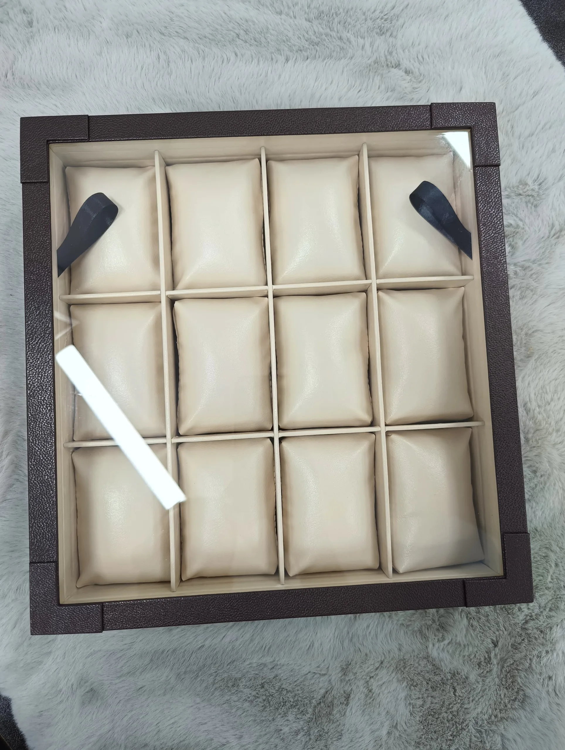 Watch Display Case Box - 12 Slots (Coffee)