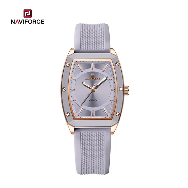 NAVIFORCE-NF5049-Movement-Fashion-Barrel-Shaped-Womens-Watch-Rose-Gold-Purple