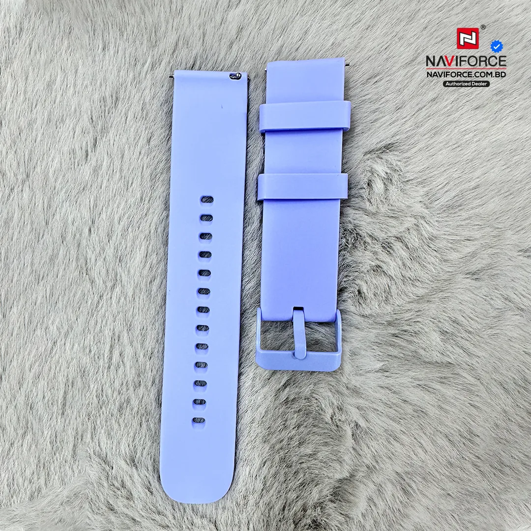 Smart Watch Silicon Strap - Purple ( 22mm)