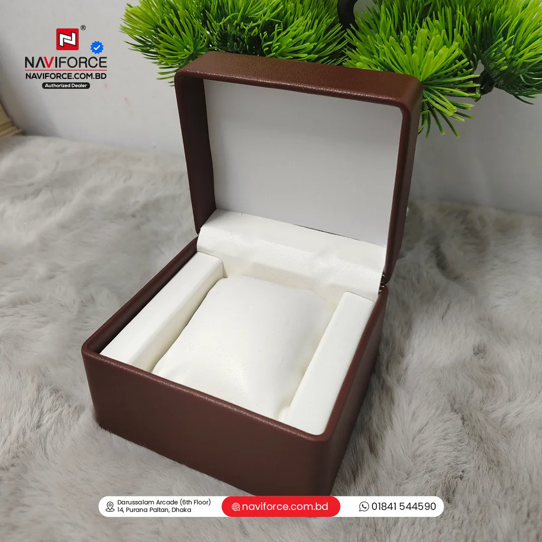 Single Slot Watch Box - Brown White