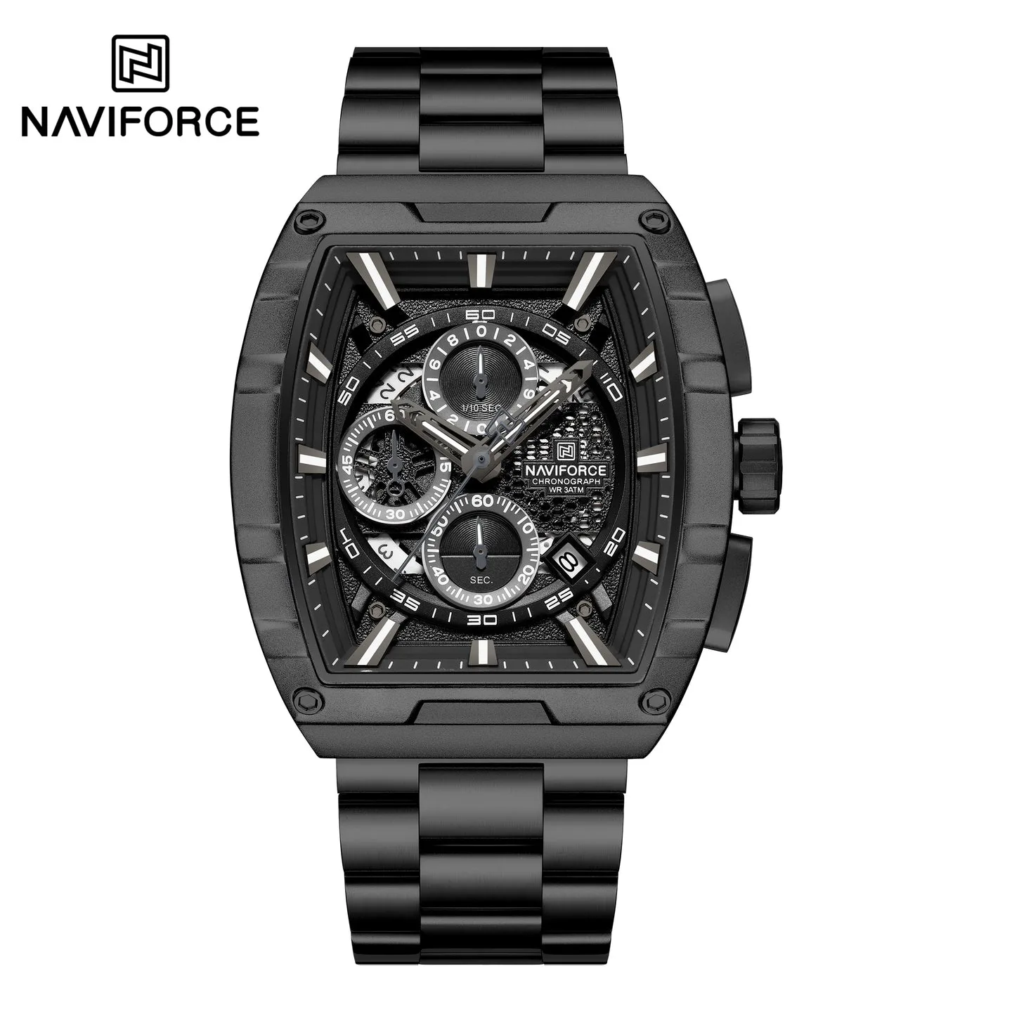 Naviforce 8066 CH For Men - Black