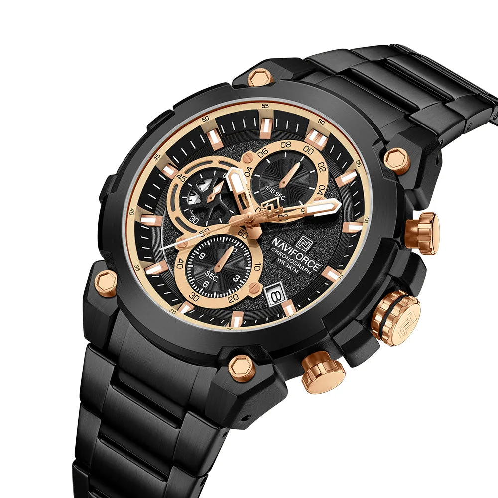 Naviforce 8071 For Men - Black Rose