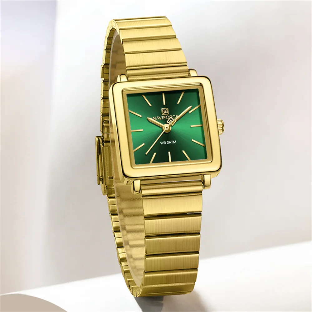 Naviforce 5048 - Gold Green For Women
