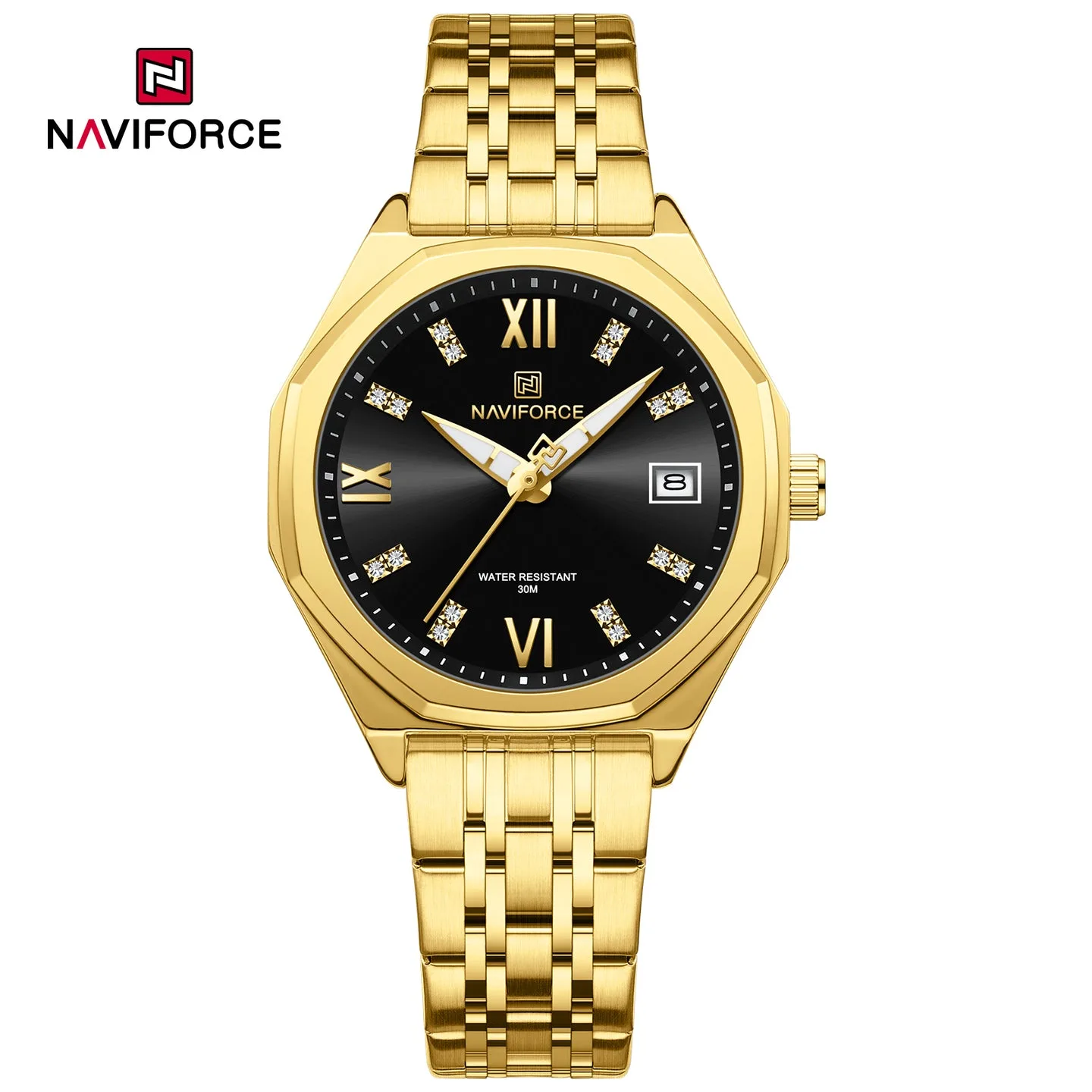 Naviforce 5052 For Women - Gold Black
