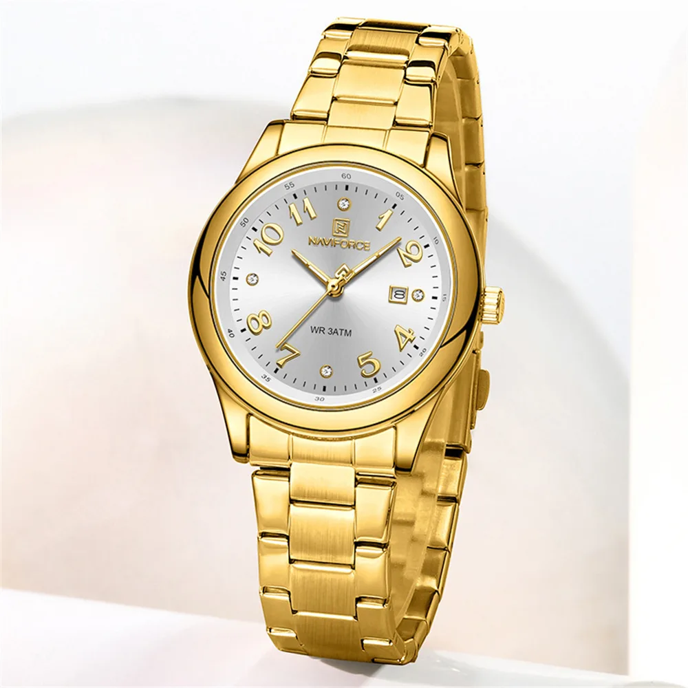 Naviforce 5059 For Women - Gold White
