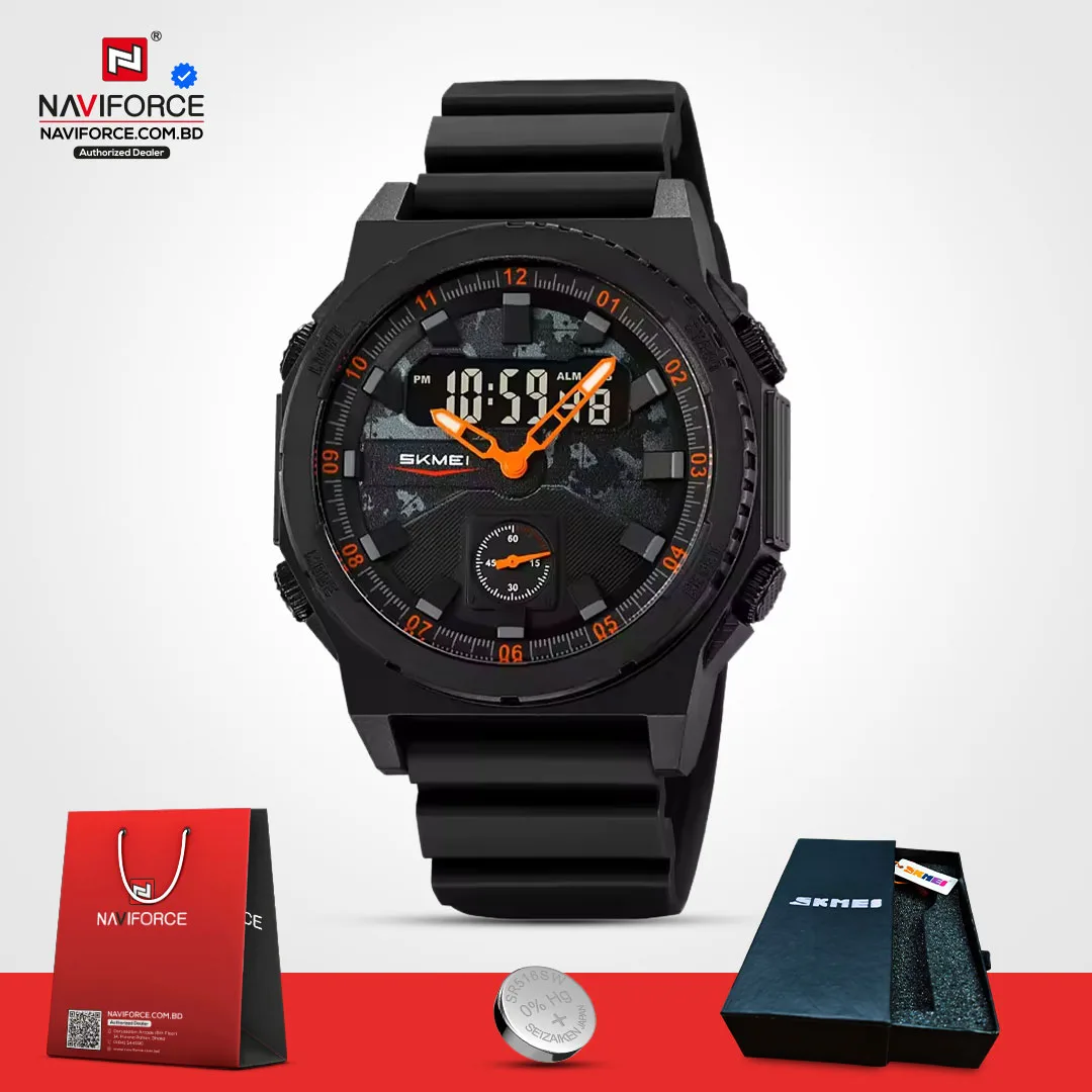 Skmei-2355-For-Men-–-Black-Orange