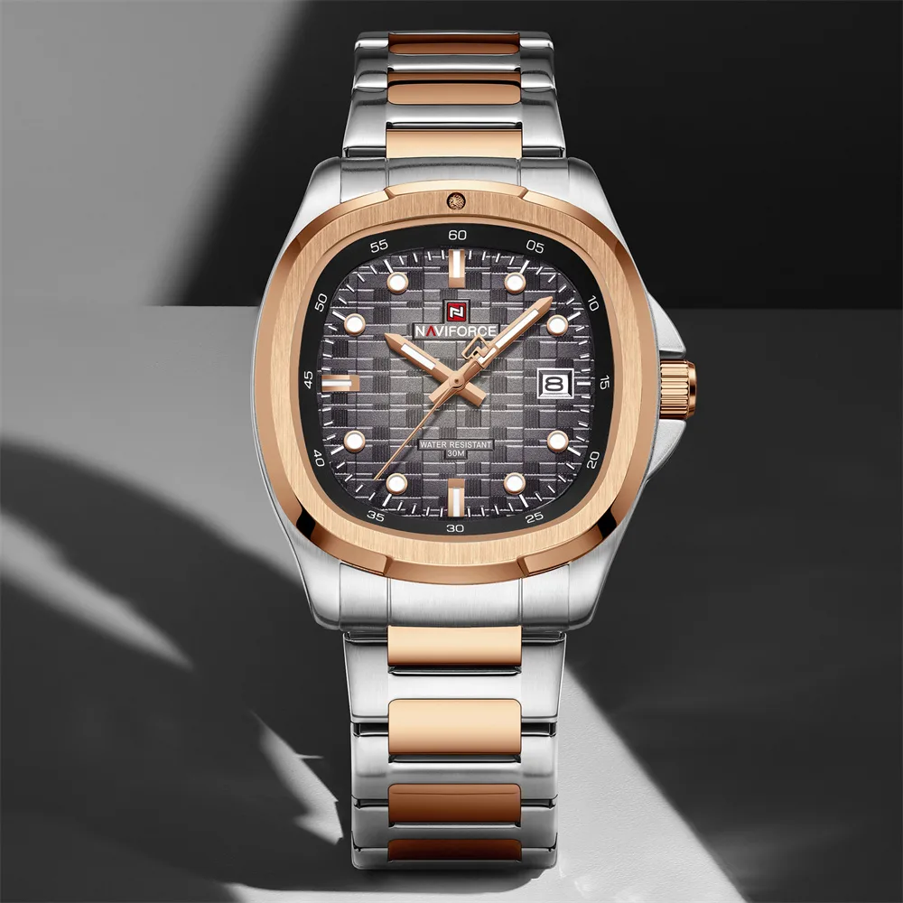 Naviforce 9240 CH - Rose Gray For Men