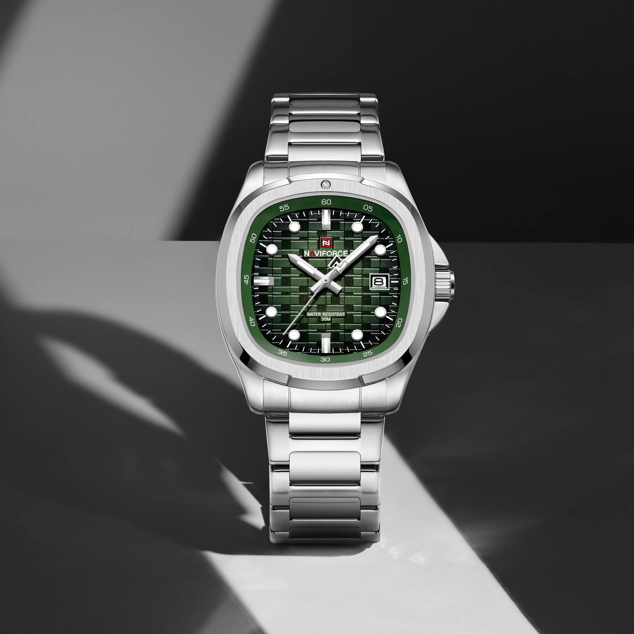 Naviforce 9240 CH - Silver Green For Men