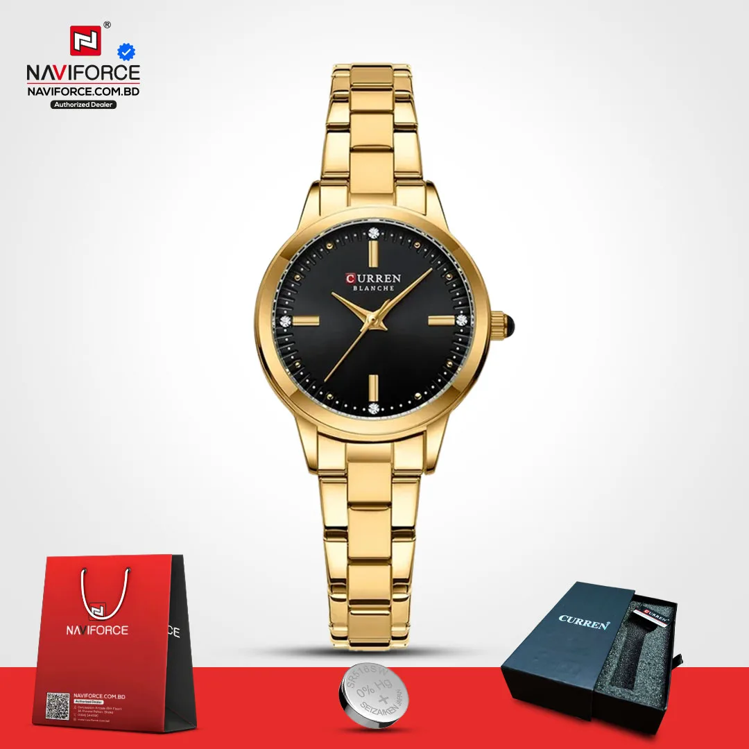 Curren-9094-For-Women-–-Gold-Black