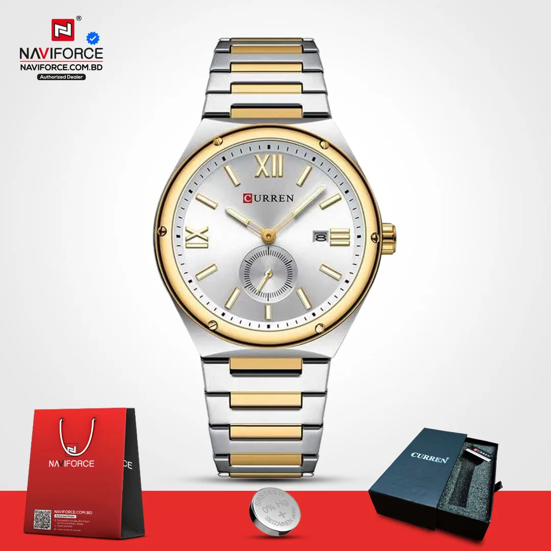 Curren-8471-CH-For-Men-–-Silver-Gold