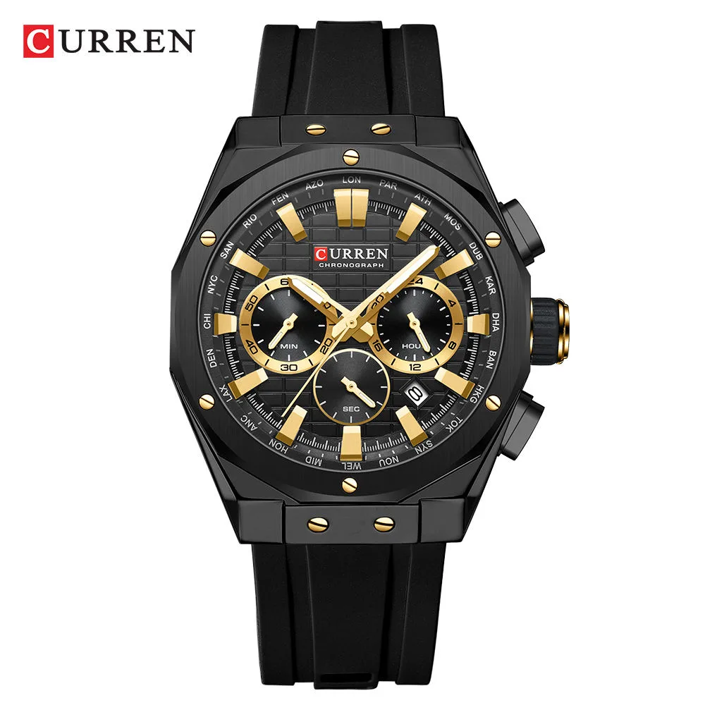 Curren 8464 For Men - Black