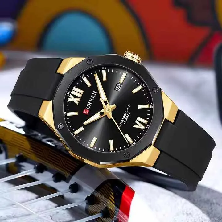 Curren 8465 For Men - Black Gold