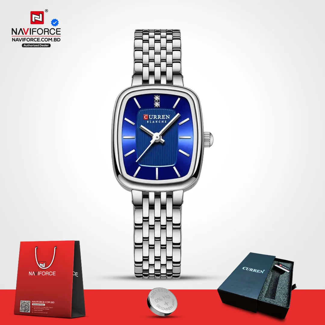 Curren-9093-For-Women-–-Silver-Blue