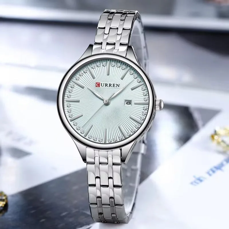 Curren 9099 For Women - Silver Sky Blue