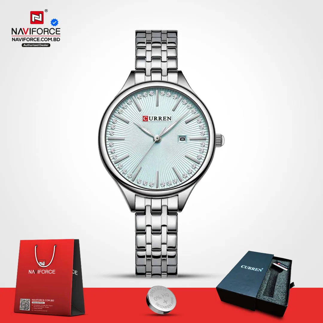 Curren-9099-For-Women-–-Silver-Sky-Blue