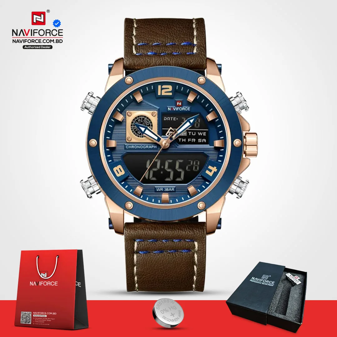 Naviforce-9236-–-Brown-Rose-Blue