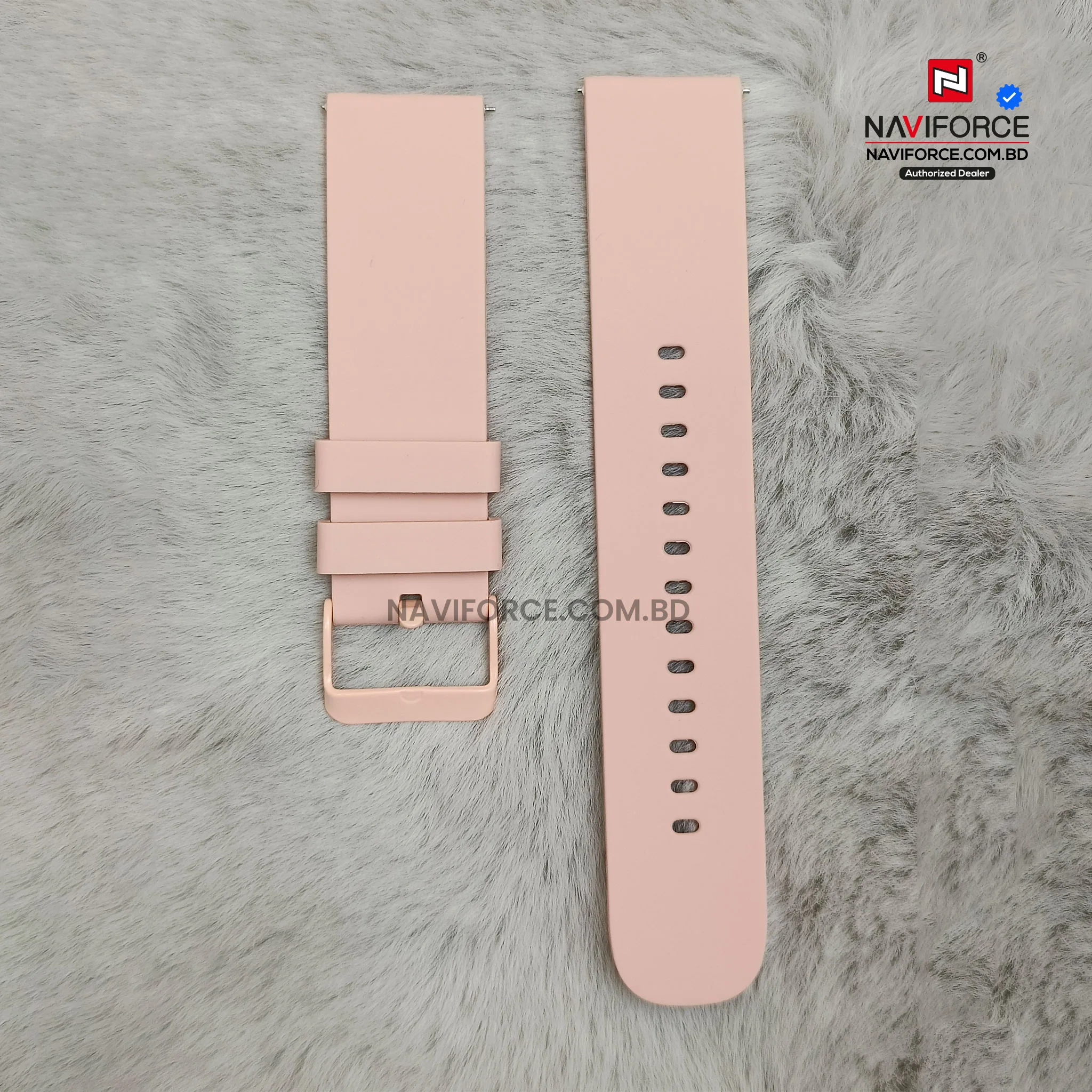 Smart Watch Silicon Strap - Pink ( 22mm)