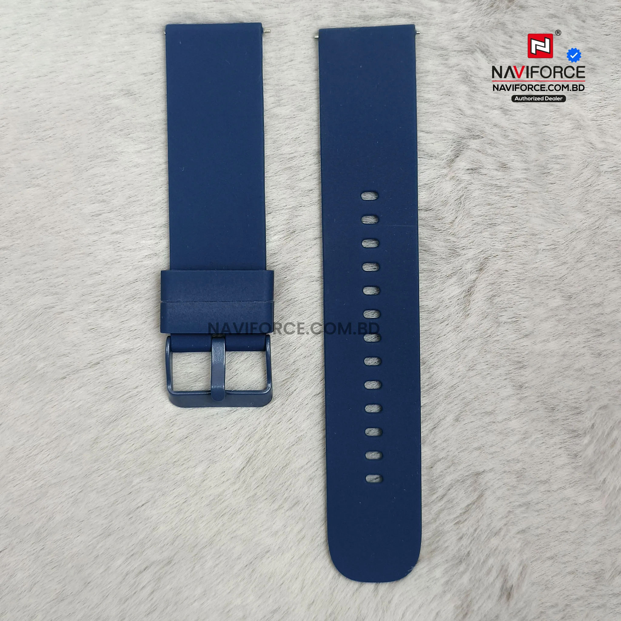 Smart Watch Silicon Strap - Blue ( 22mm)