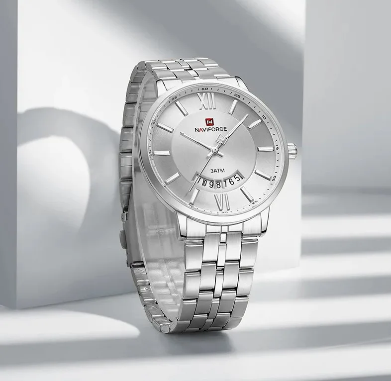 Naviforce 9238 - Silver For Men