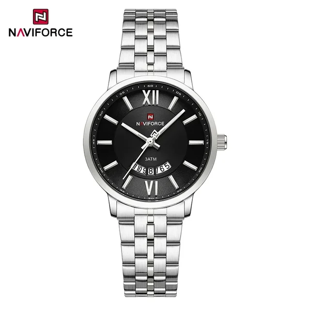 Naviforce 9238 - Silver Black For Women