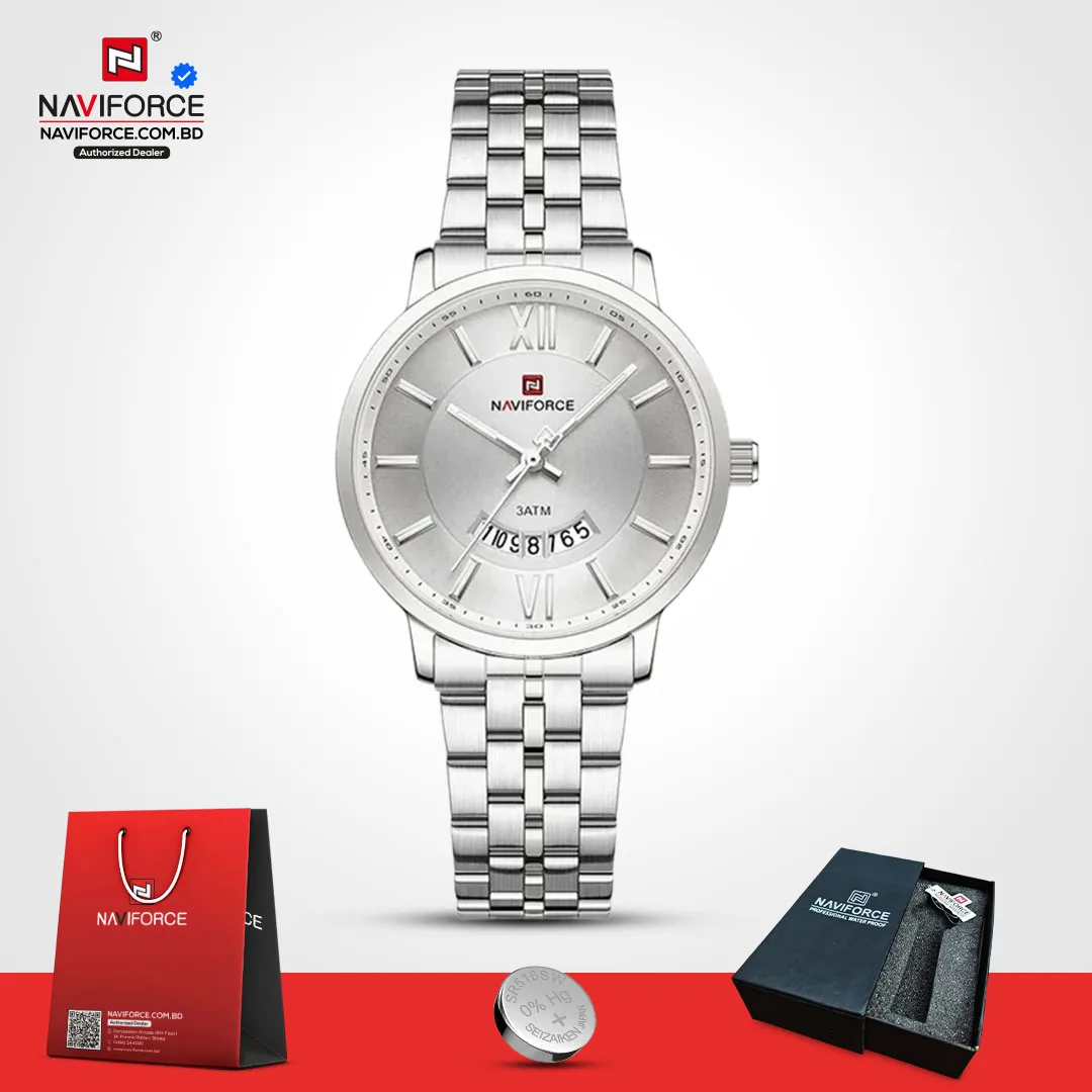 Naviforce-9238-–-Silver-For-Women