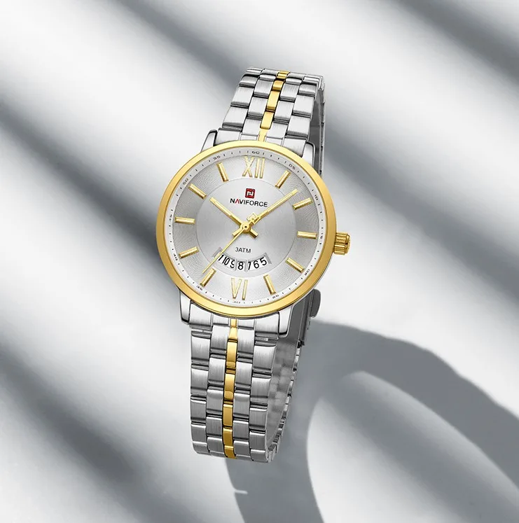 Naviforce 9238 - Silver Gold For Women