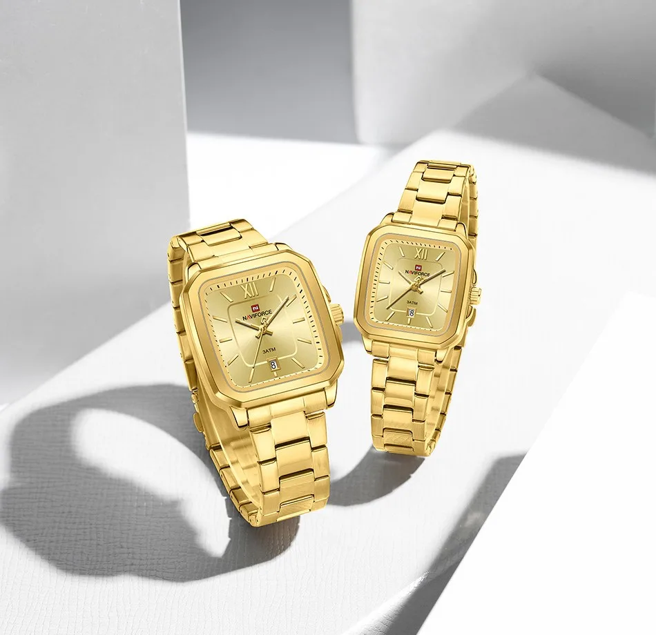 Naviforce 9239 Couple - Gold