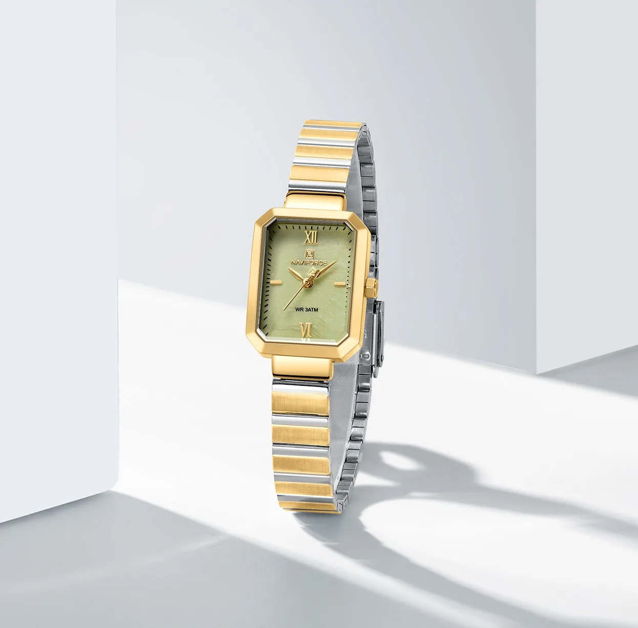 Naviforce 5050 - Gold Lite Green For Women