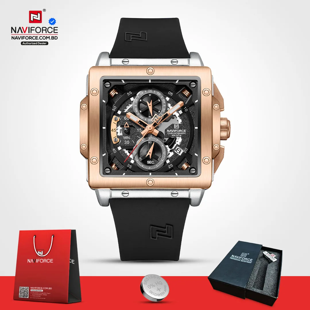 Naviforce-8064-–-Silver-Rose-Black