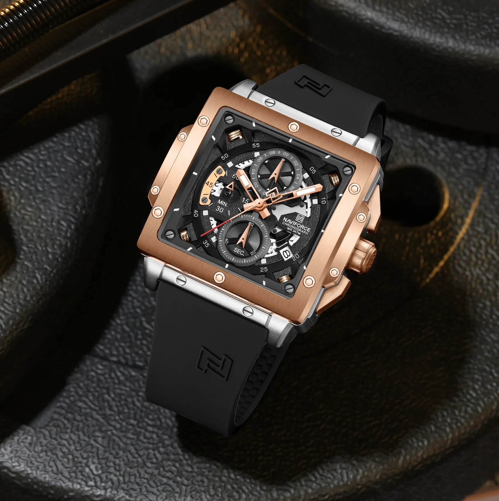 Naviforce 8064 - Silver Rose Black