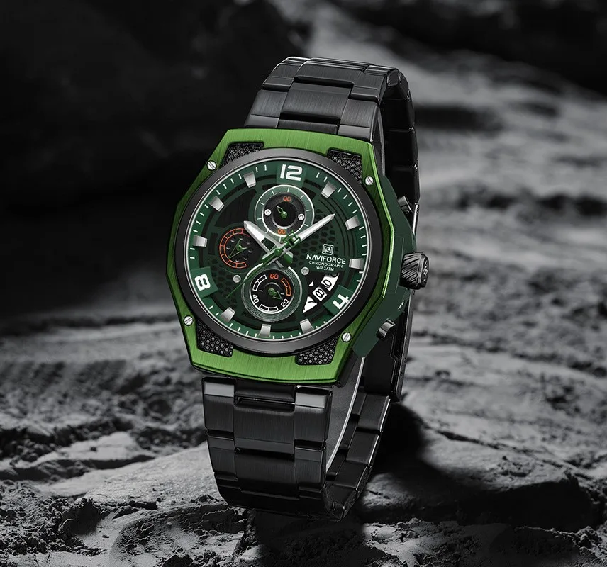 Naviforce 8051 CH - Black Green