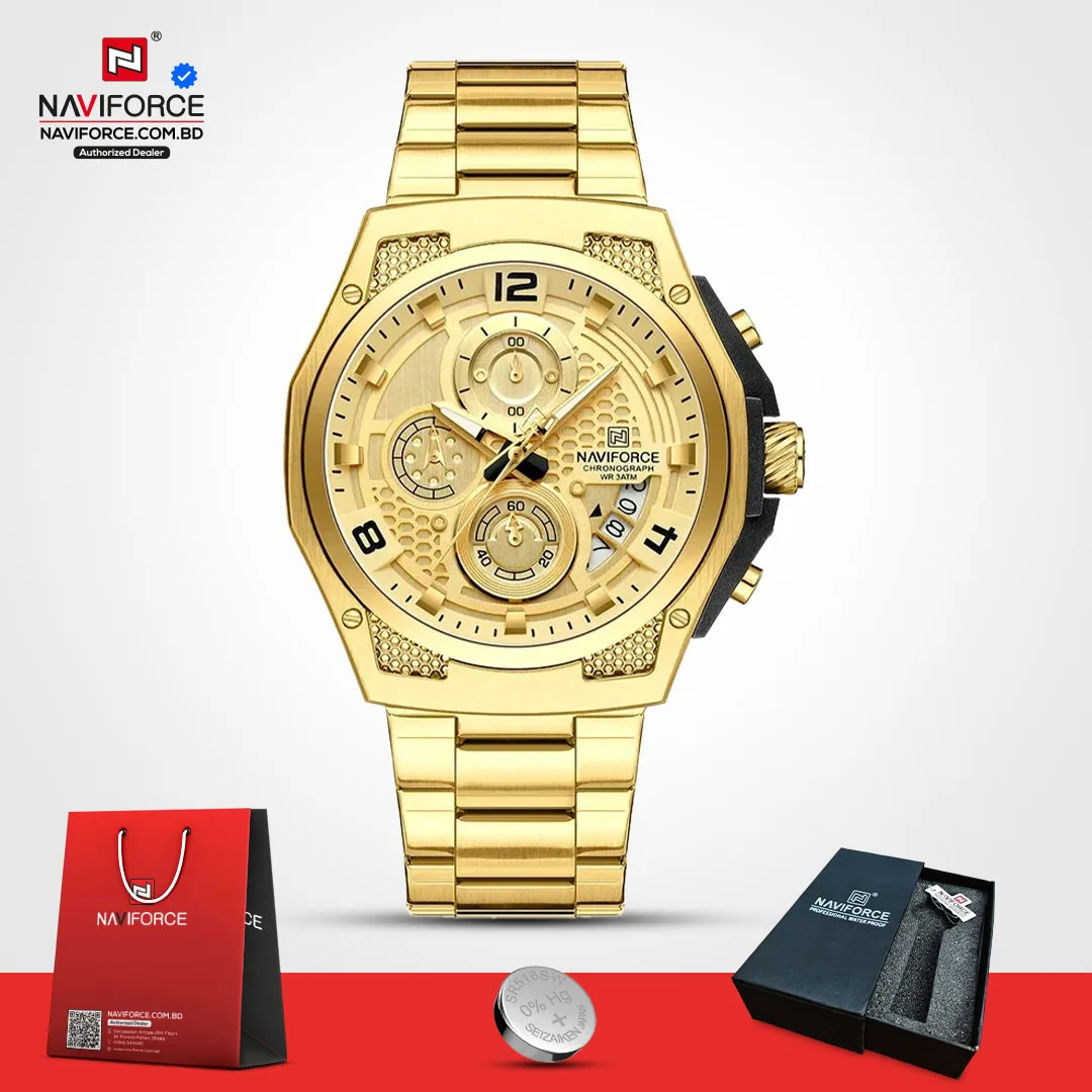 Naviforce-8051-CH-–-Gold
