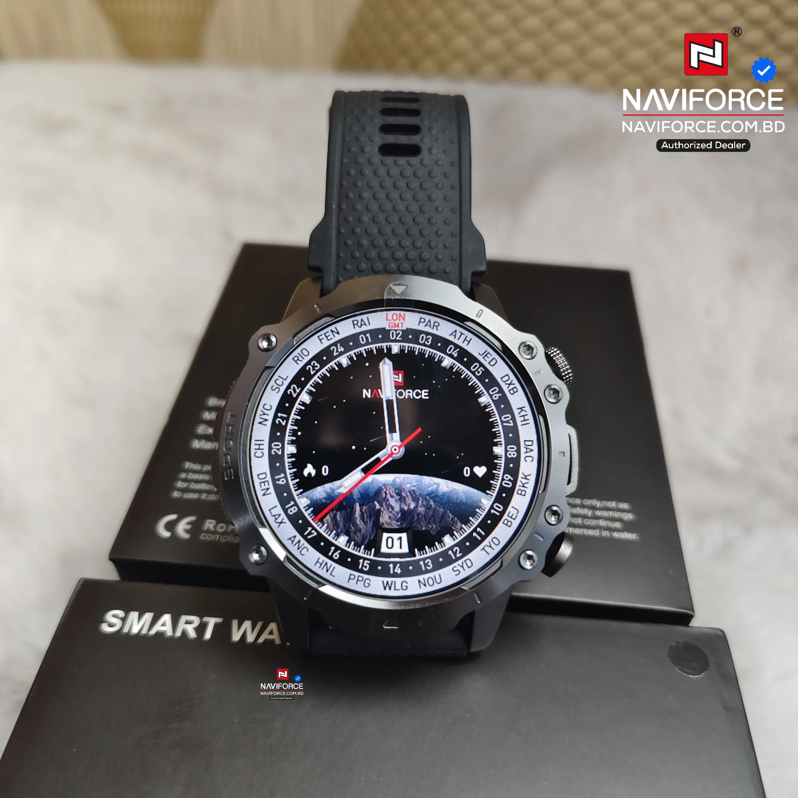 Naviforce NT10 Smart Watch - Black