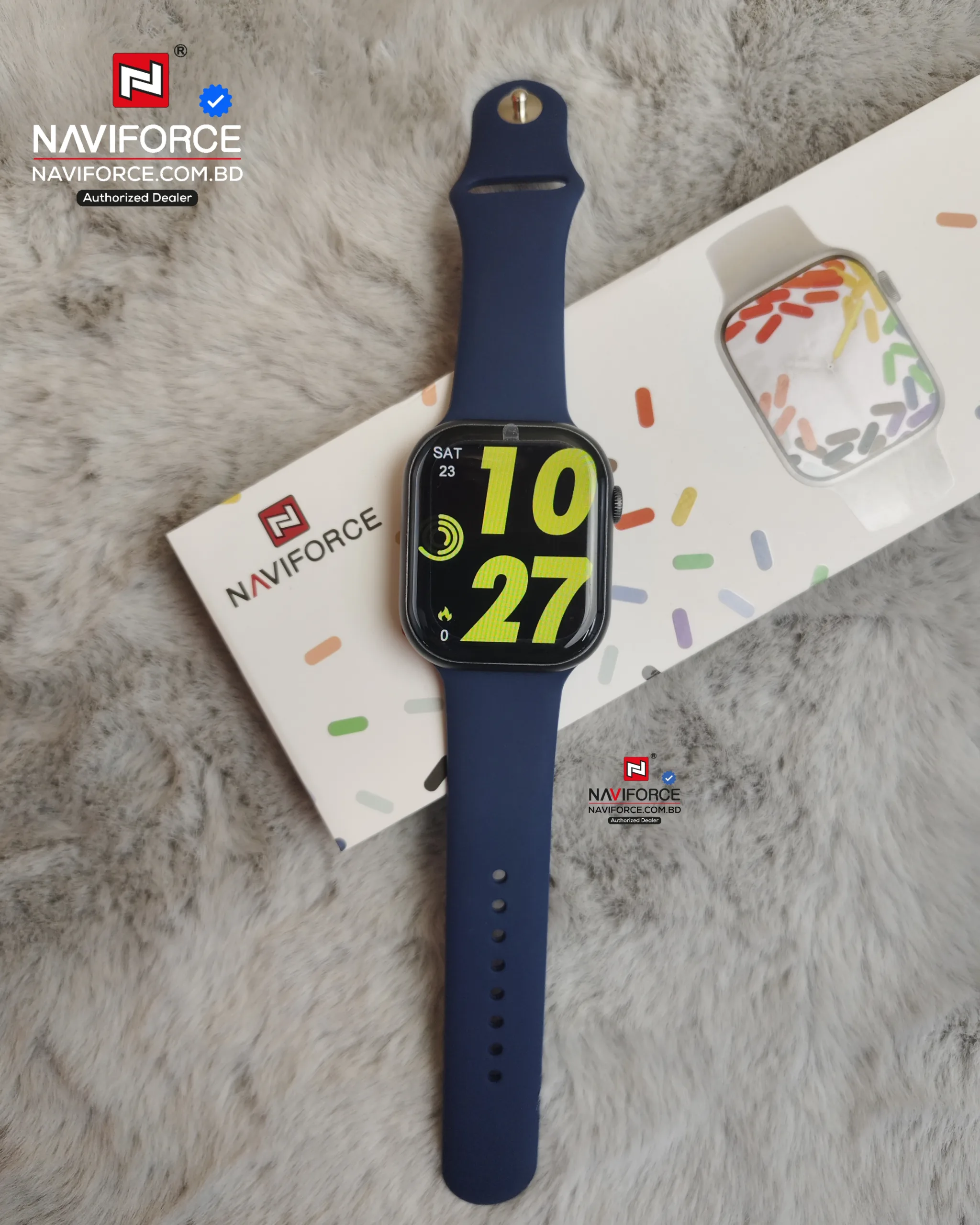 Naviforce NT14 Smart Watch - Black Blue