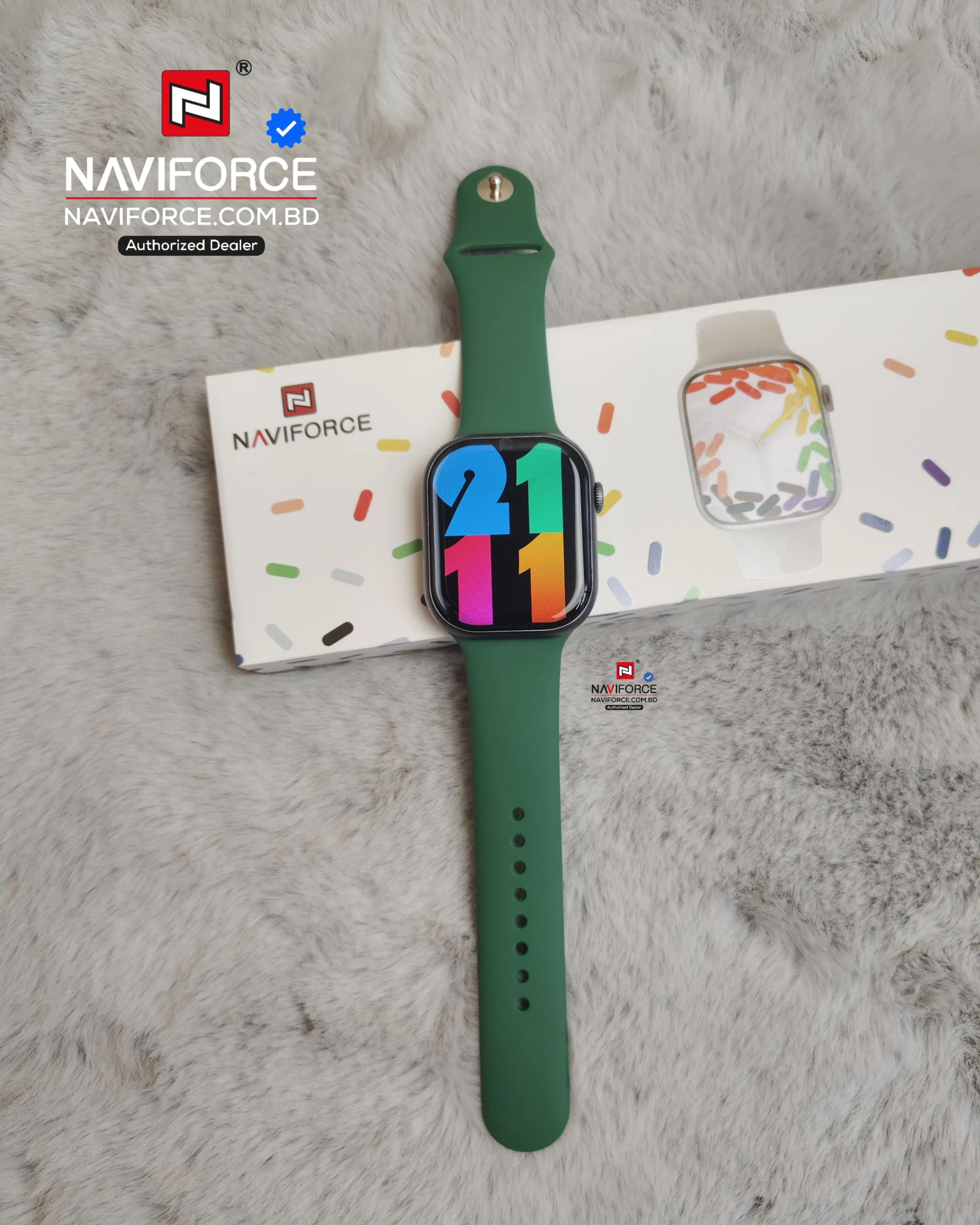 Naviforce NT14 Smart Watch - Black Green