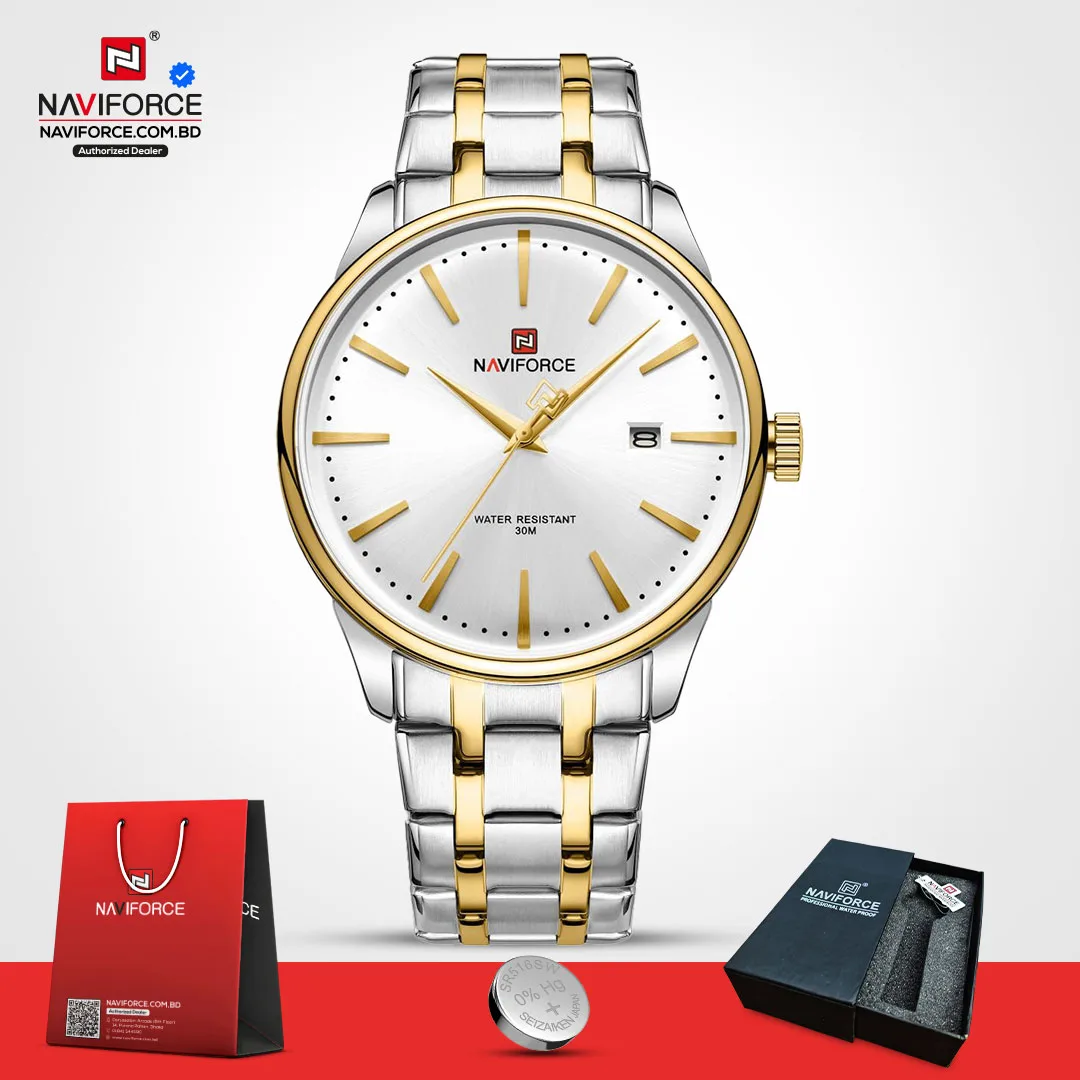 Naviforce-9230-CH-–-Sliver-Gold-White-For-Men