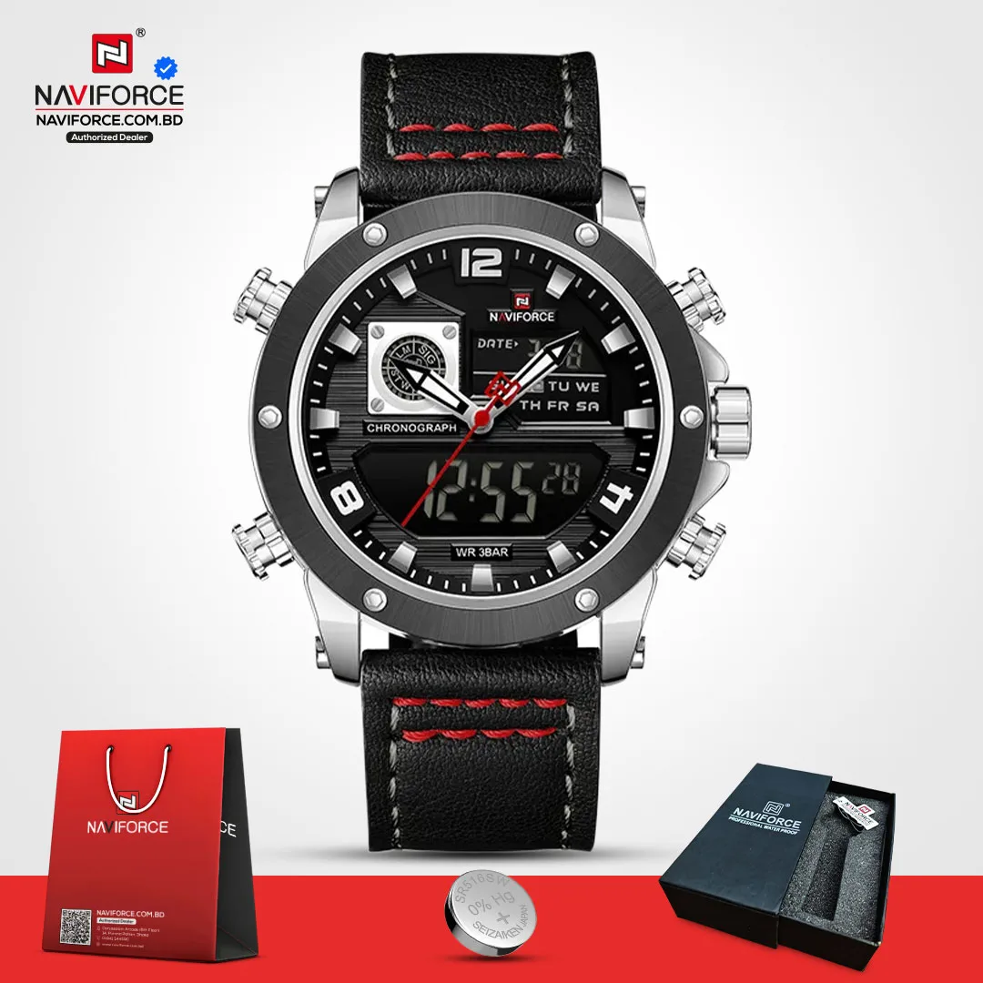 Naviforce 9236 - Silver Black