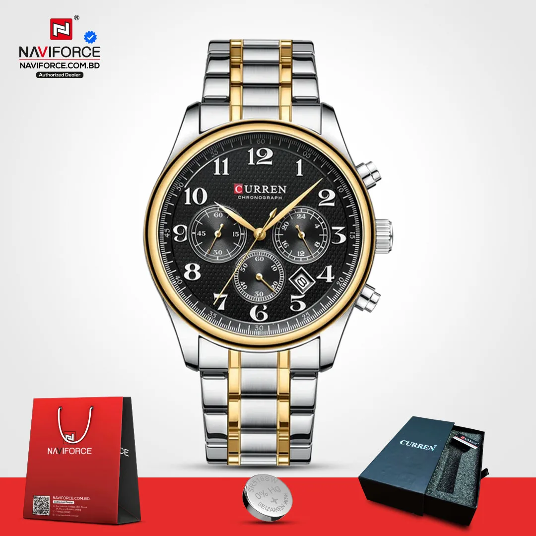 Curren-8466-For-Men-–-Black-Gold