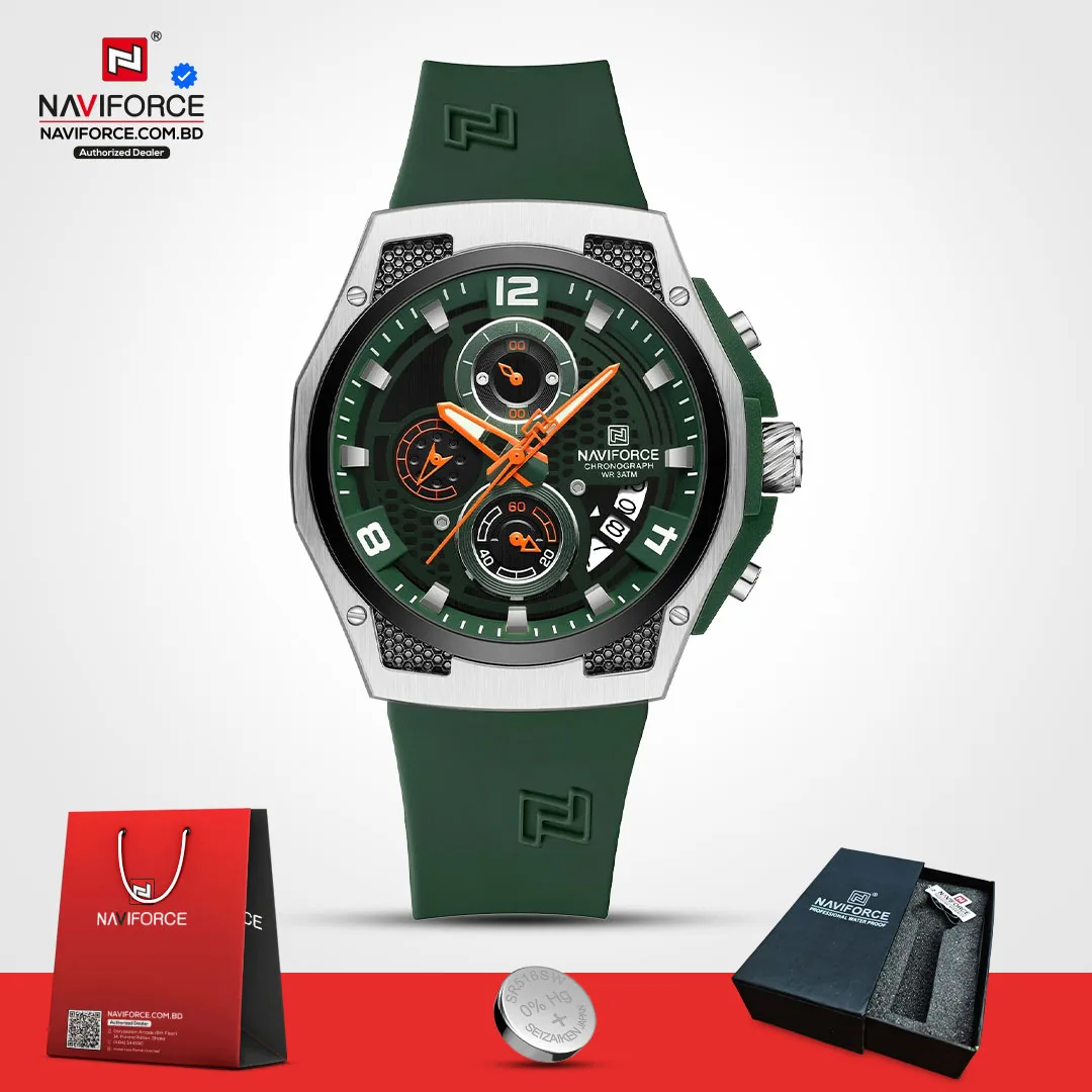 Naviforce 8051T For Man - Silver Green