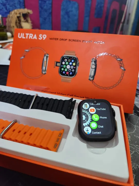 S9 Ultra Dual Camera Android Smartwatch - Black